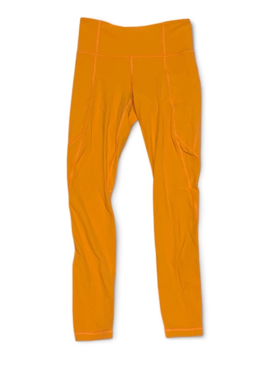 Athleta Pants - Athleta Stash Pocket Salutation Tight w/ Powervita Fabric Orange Leggings Sz XS